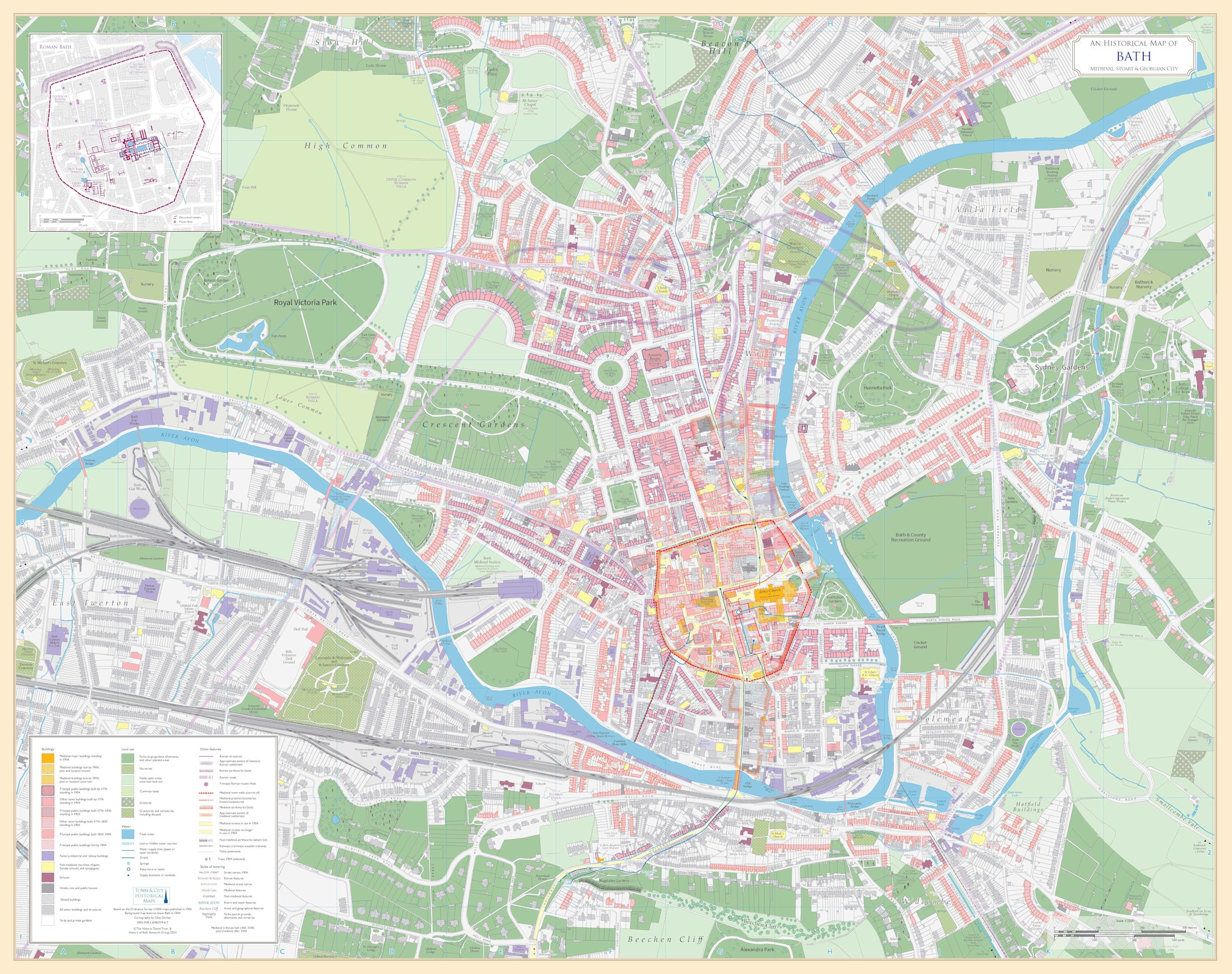 Map Of Bath s History History Of Bath Research Group Map Of Bath s History History Of Bath Research Group
