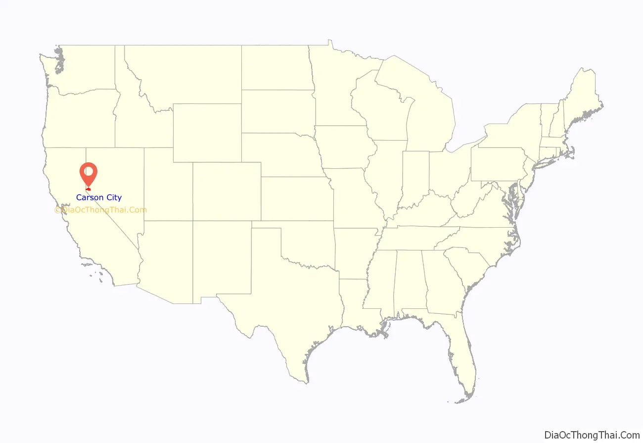 carson city map usa carson city map usa