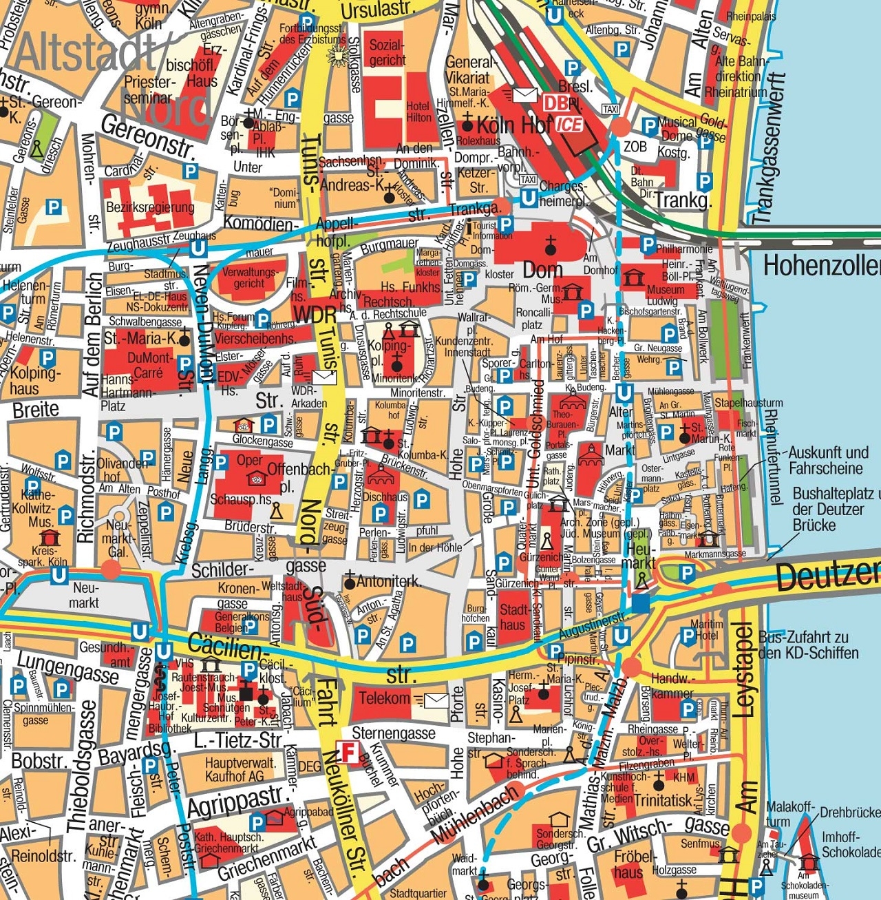 Map Of Cologne Map Of Cologne