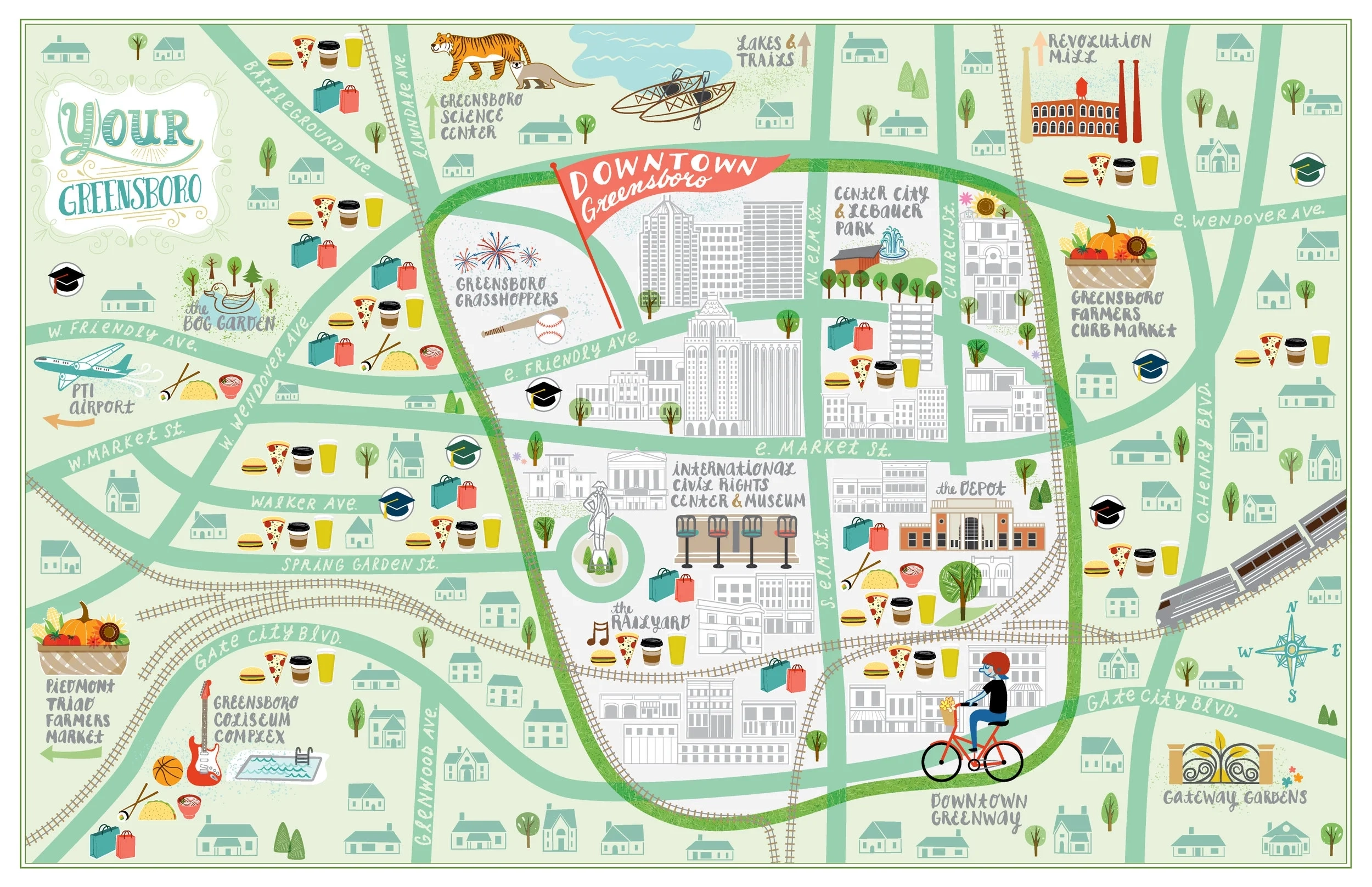 Map Of Greensboro NC Kat Lamp Map Of Greensboro NC Kat Lamp