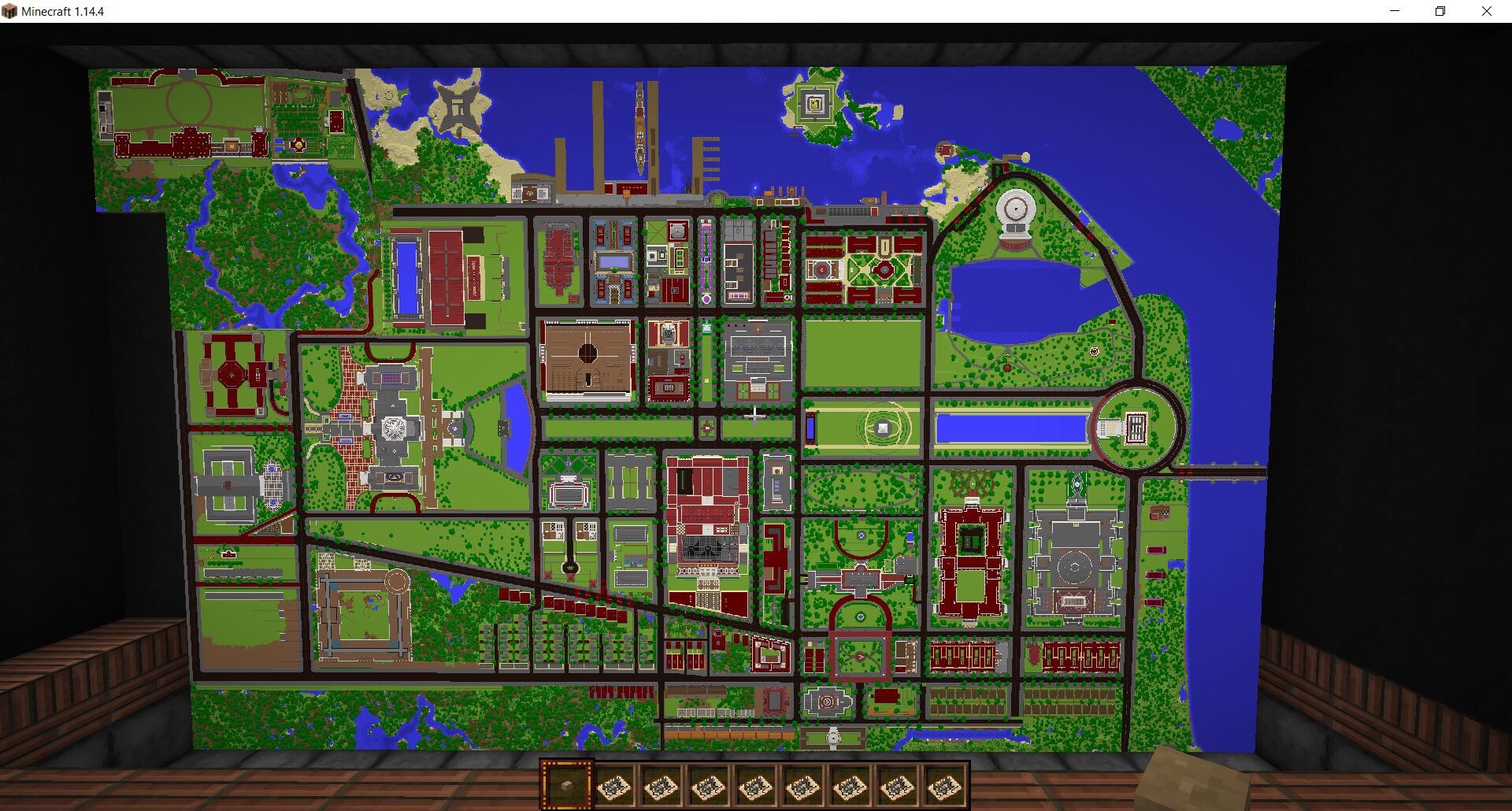 Map Of My Creative City R Minecraft