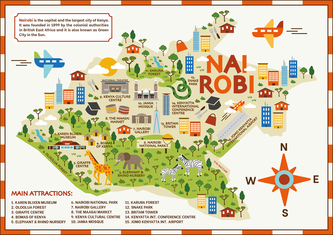 Map Of Nairobi Behance