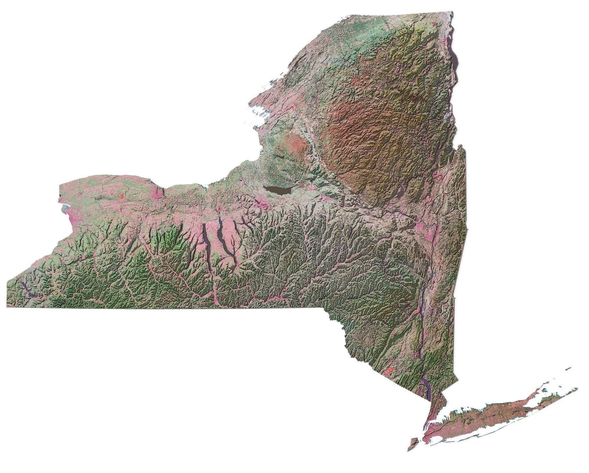 printable new york state map