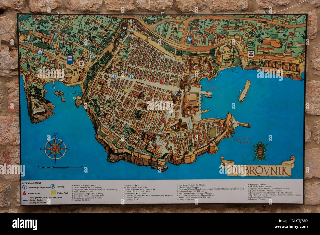dubrovnik city map