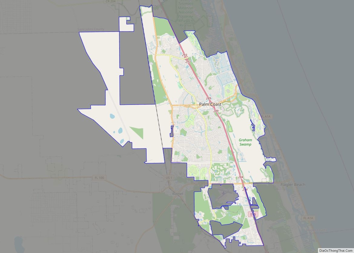 city of palm coast map