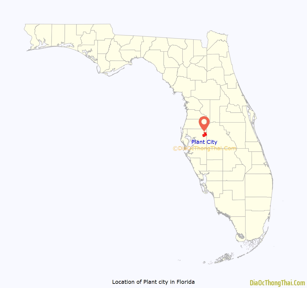 Map Of Plant City Thong Thai Real