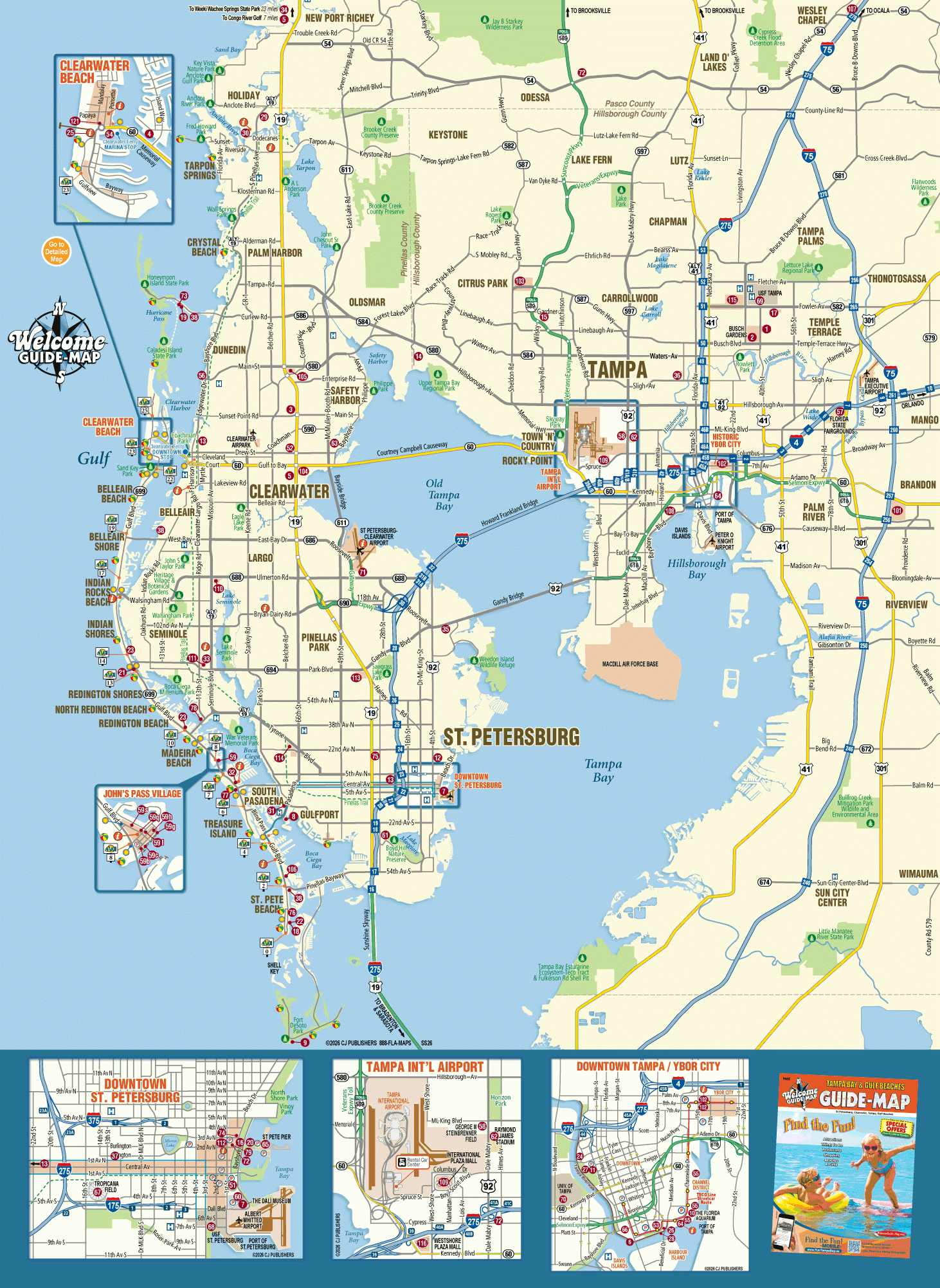 Map Of Tampa Bay Florida Welcome Guide Map To Tampa Bay Florida Tampa Bay Florida Map Now Online 
