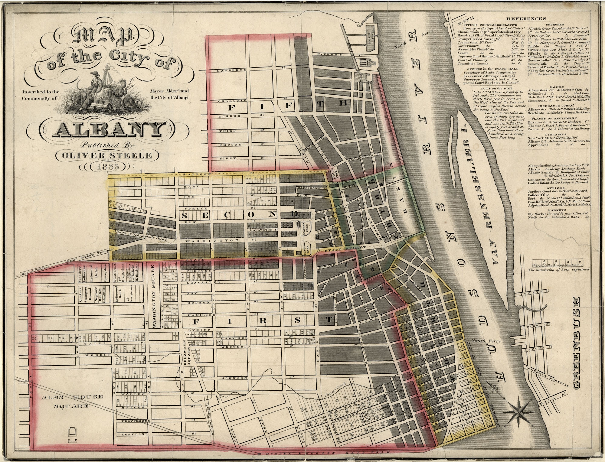 Map Of The City Of Albany