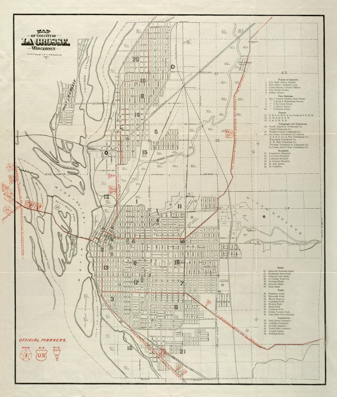 la crosse city map la crosse city map