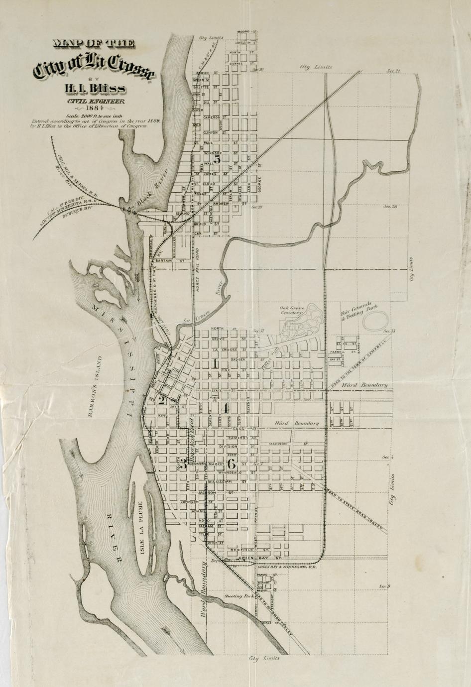 Map Of The City Of La Crosse Wisconsin UWDC UW Madison Libraries Map Of The City Of La Crosse Wisconsin UWDC UW Madison Libraries