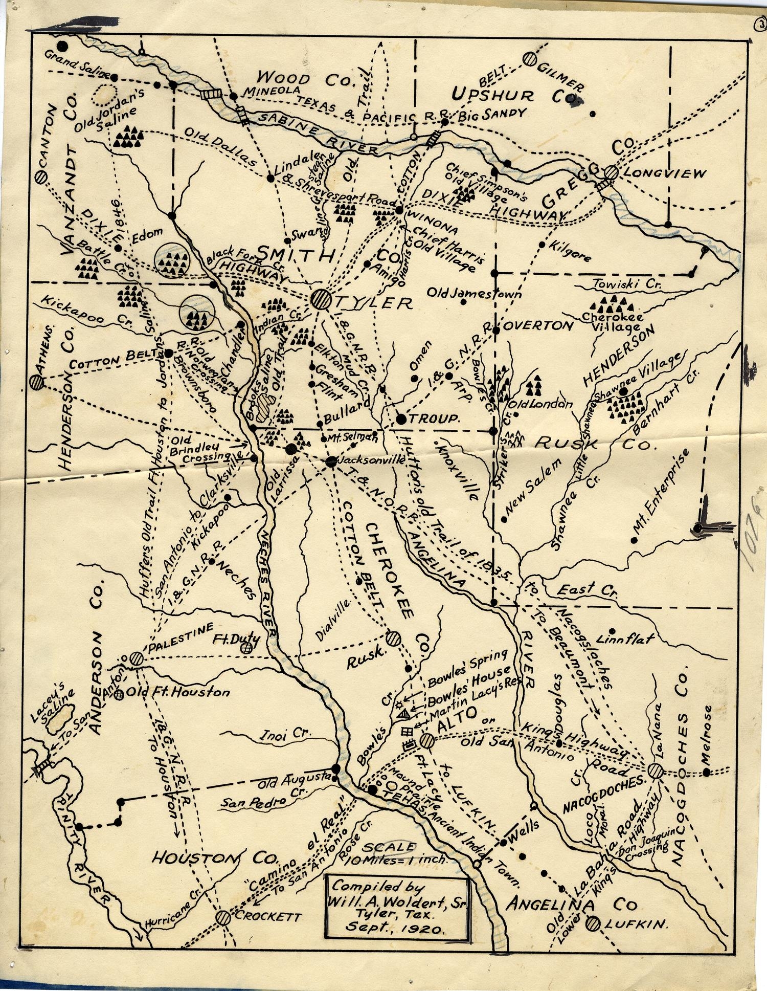 Map Of Tyler Texas And Surrounding Area The Gateway To Oklahoma History