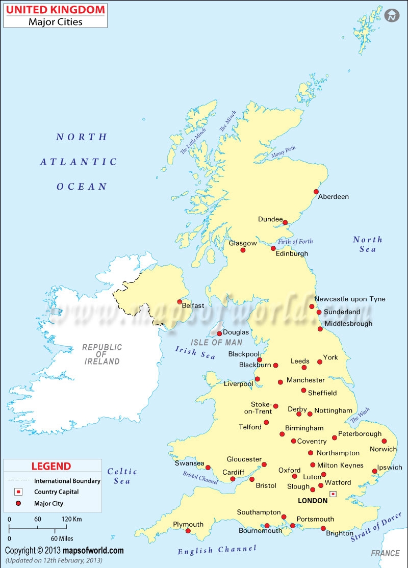Map Of UK Cities Map Of Britain Cities