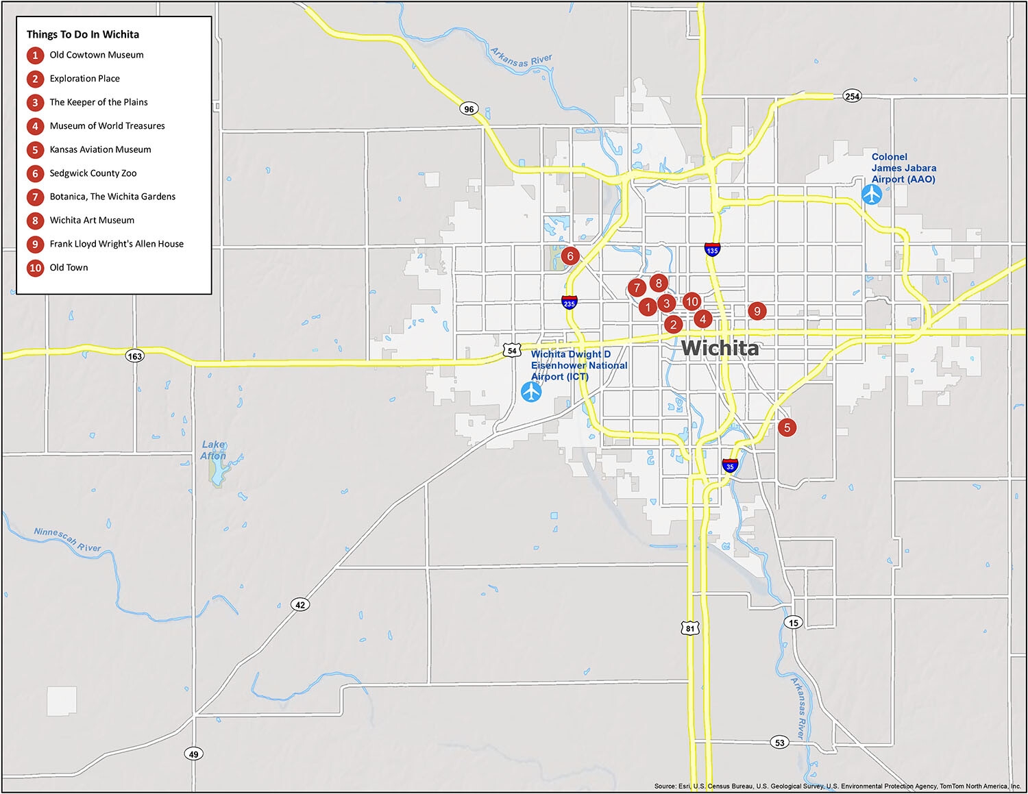 Map Of Wichita Kansas GIS Geography Map Of Wichita Kansas GIS Geography