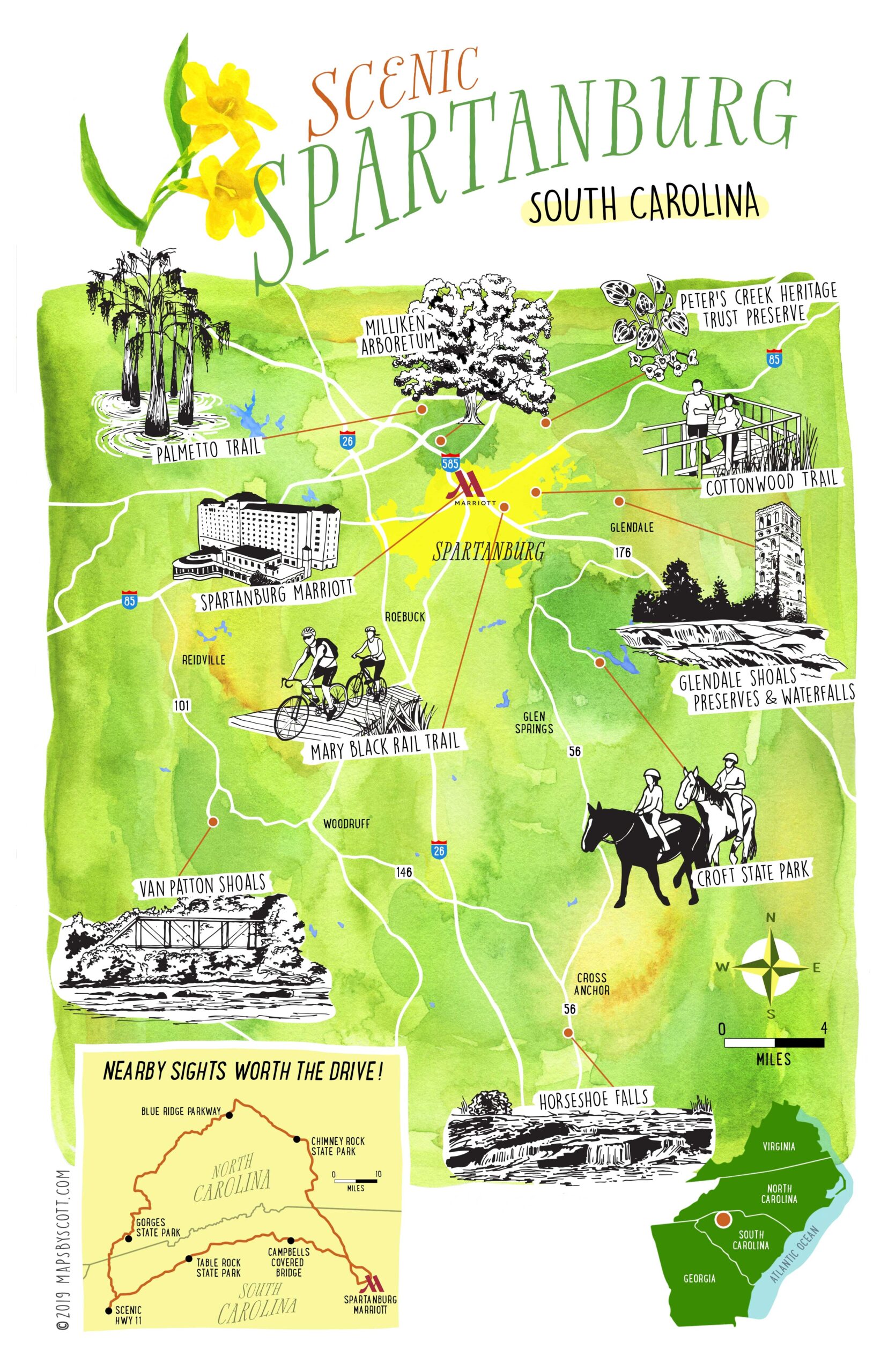 Maps By ScottSpartanburg Maps By Scott