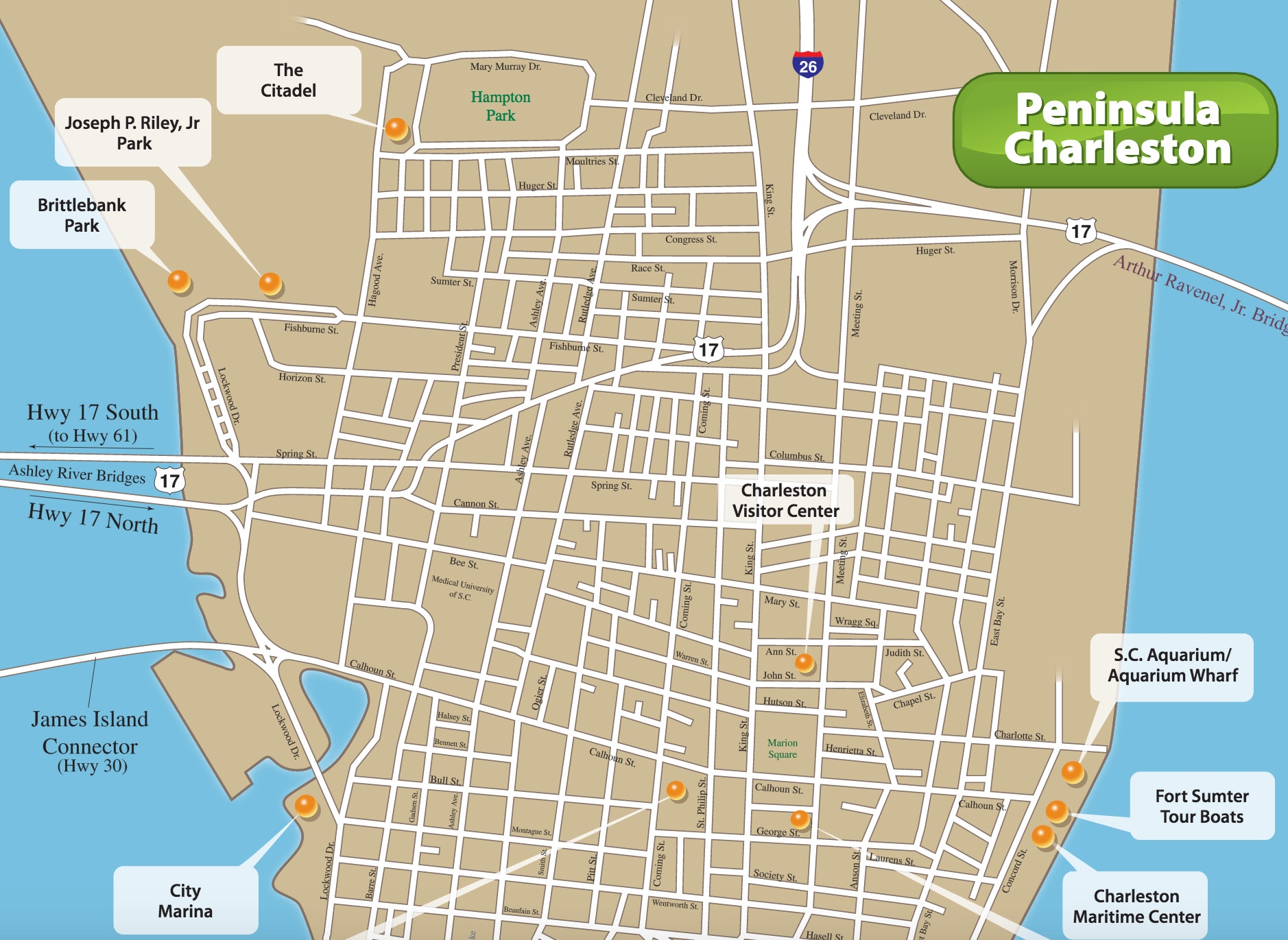 charleston city map