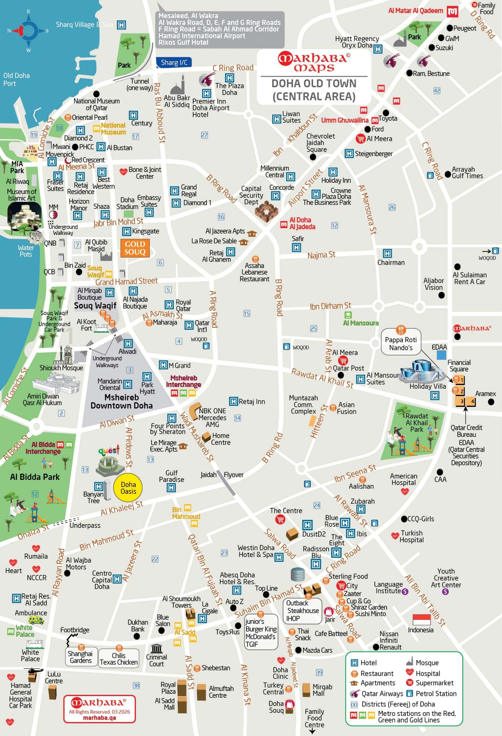 Maps Of Qatar Marhaba Qatar