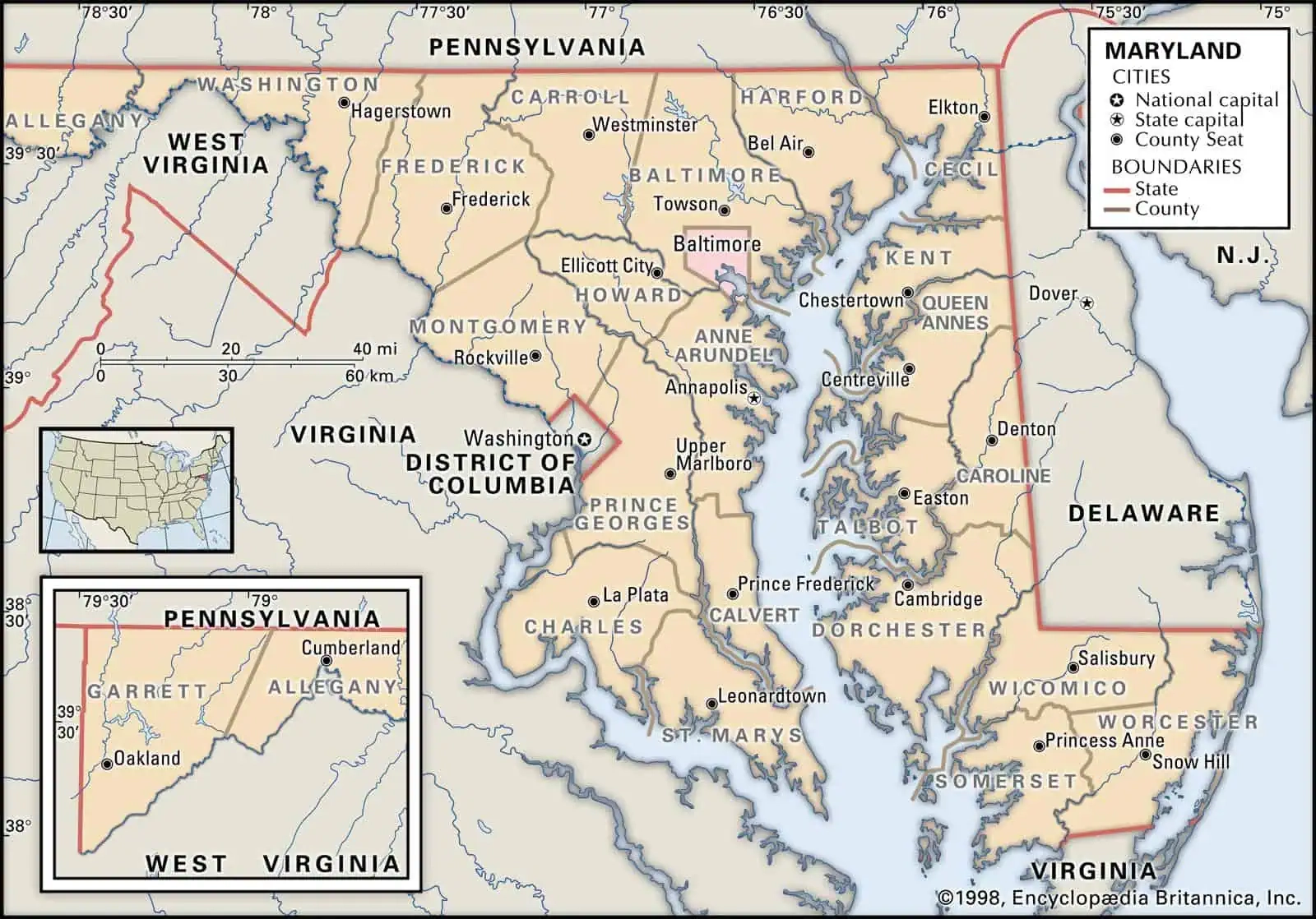 Maryland County Maps Interactive History Complete List Maryland County Maps Interactive History Complete List