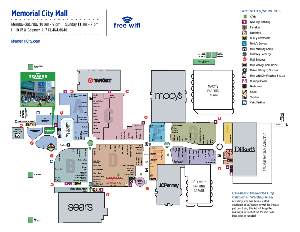 Memorial City Mall Map Directory Shops Amenities Guide Studocu