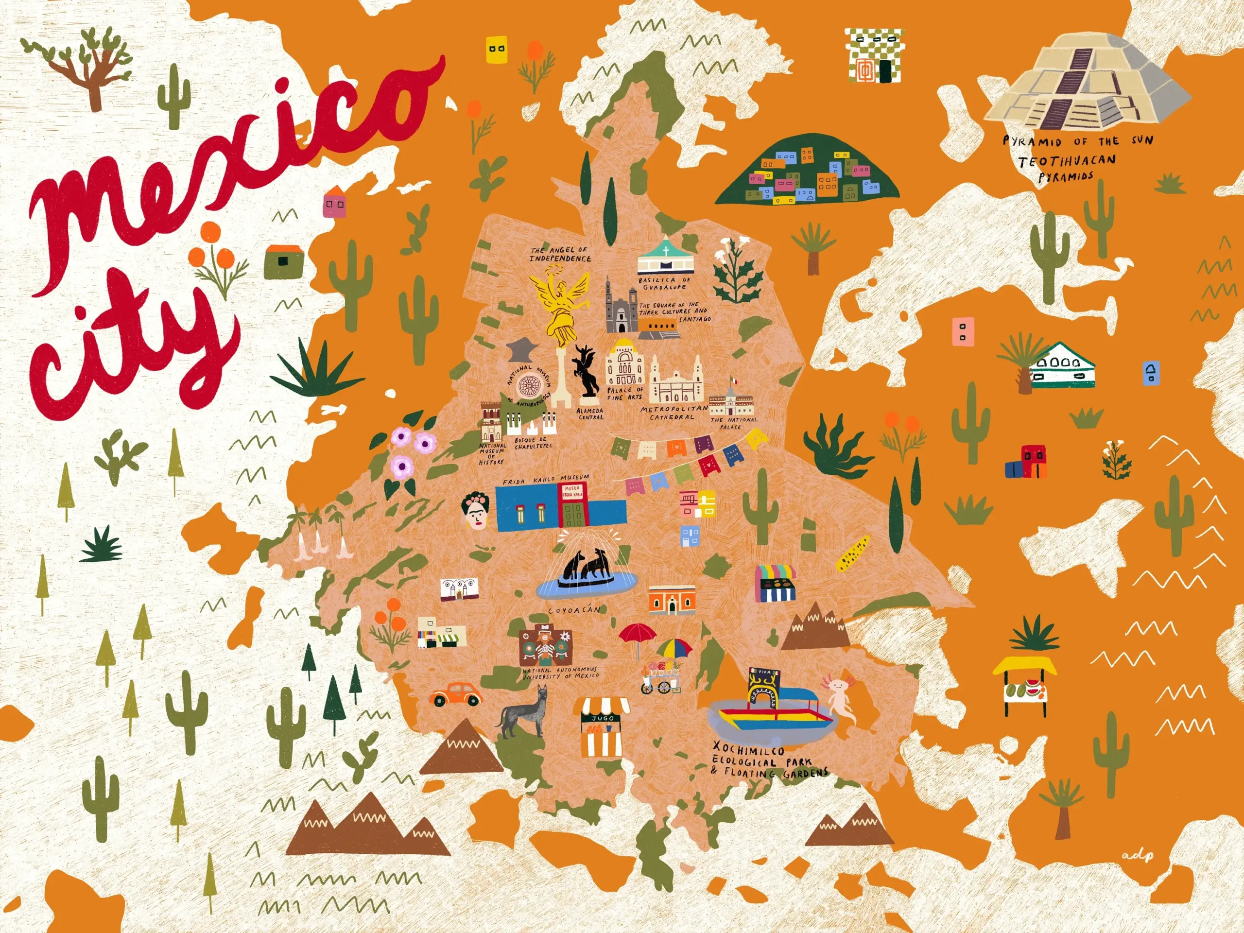 city map of mexico city