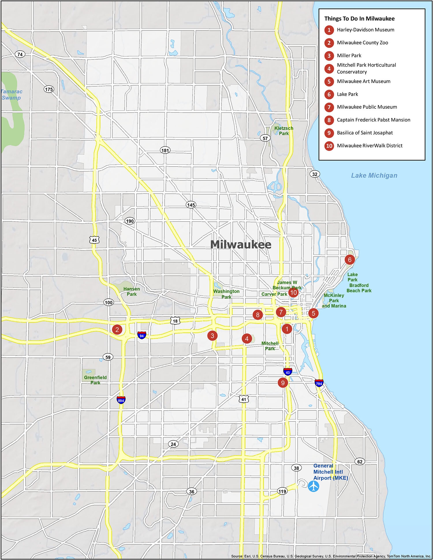 Milwaukee Map Collection Wisconsin GIS Geography