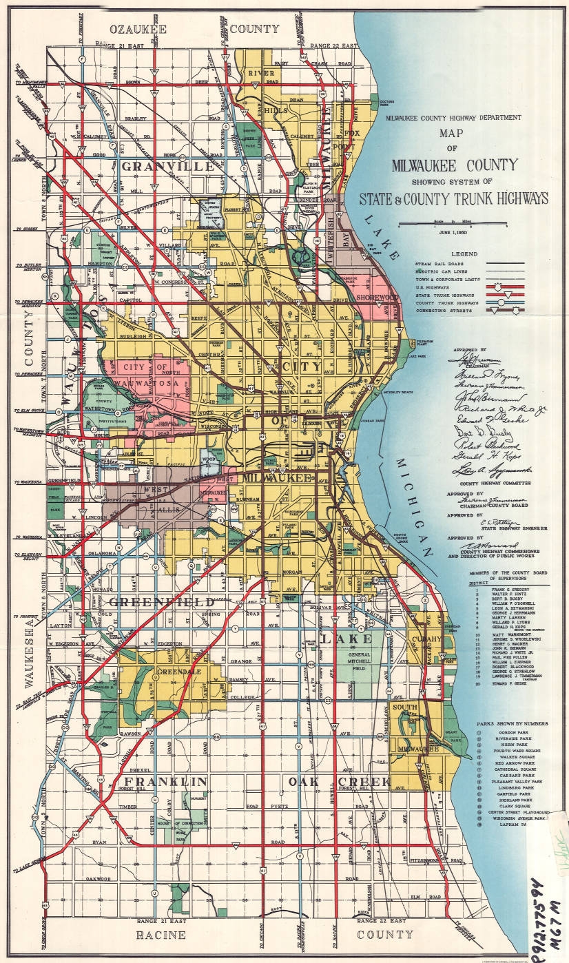 Milwaukee Wisconsin 1950 Milwaukee Map Collection Collections Hosted By The Milwaukee Public Library