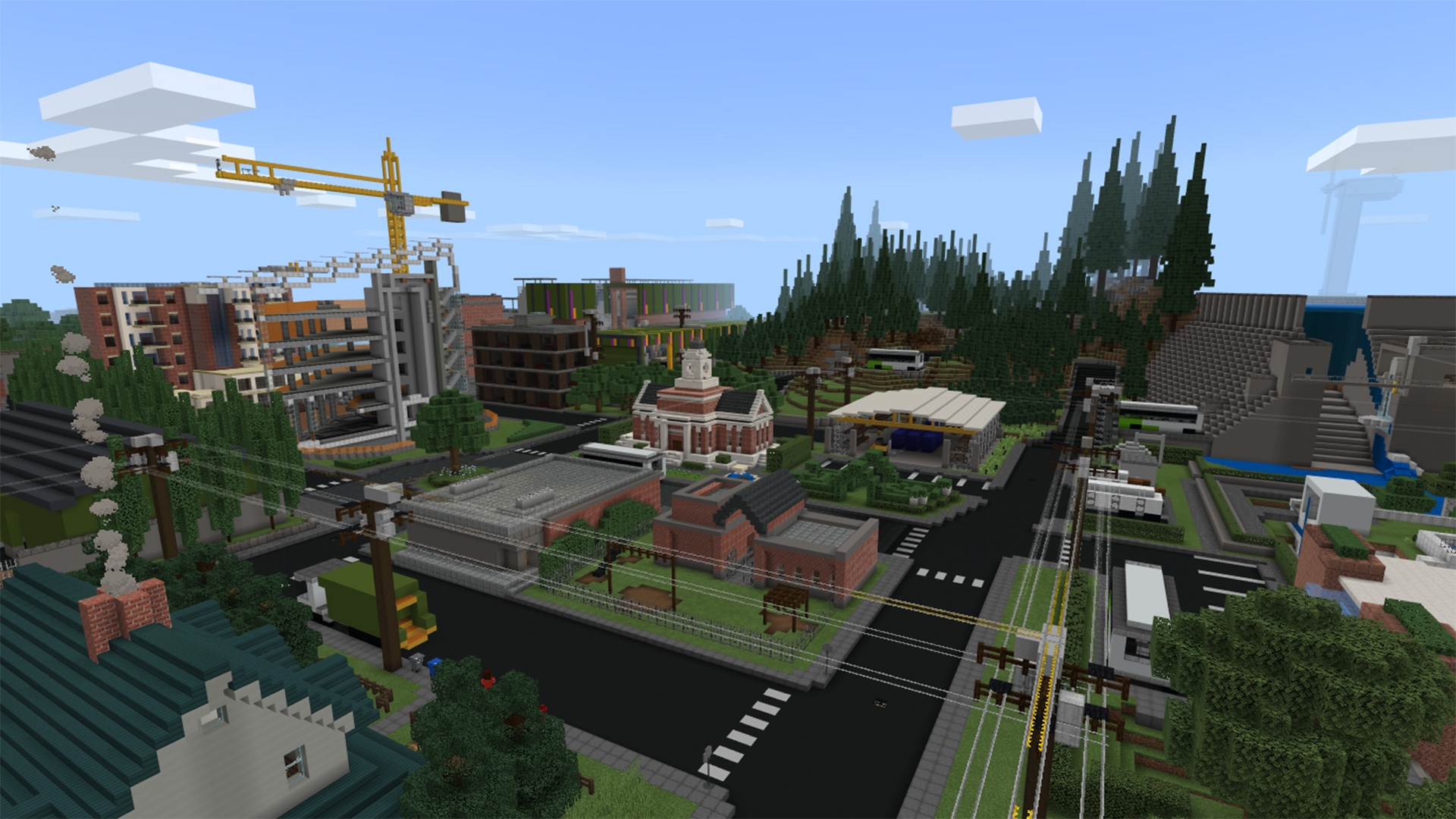 Minecraft Releases Free Sustainability City Map Inspired By Microsoft s Sustainability Report Xbox Wire