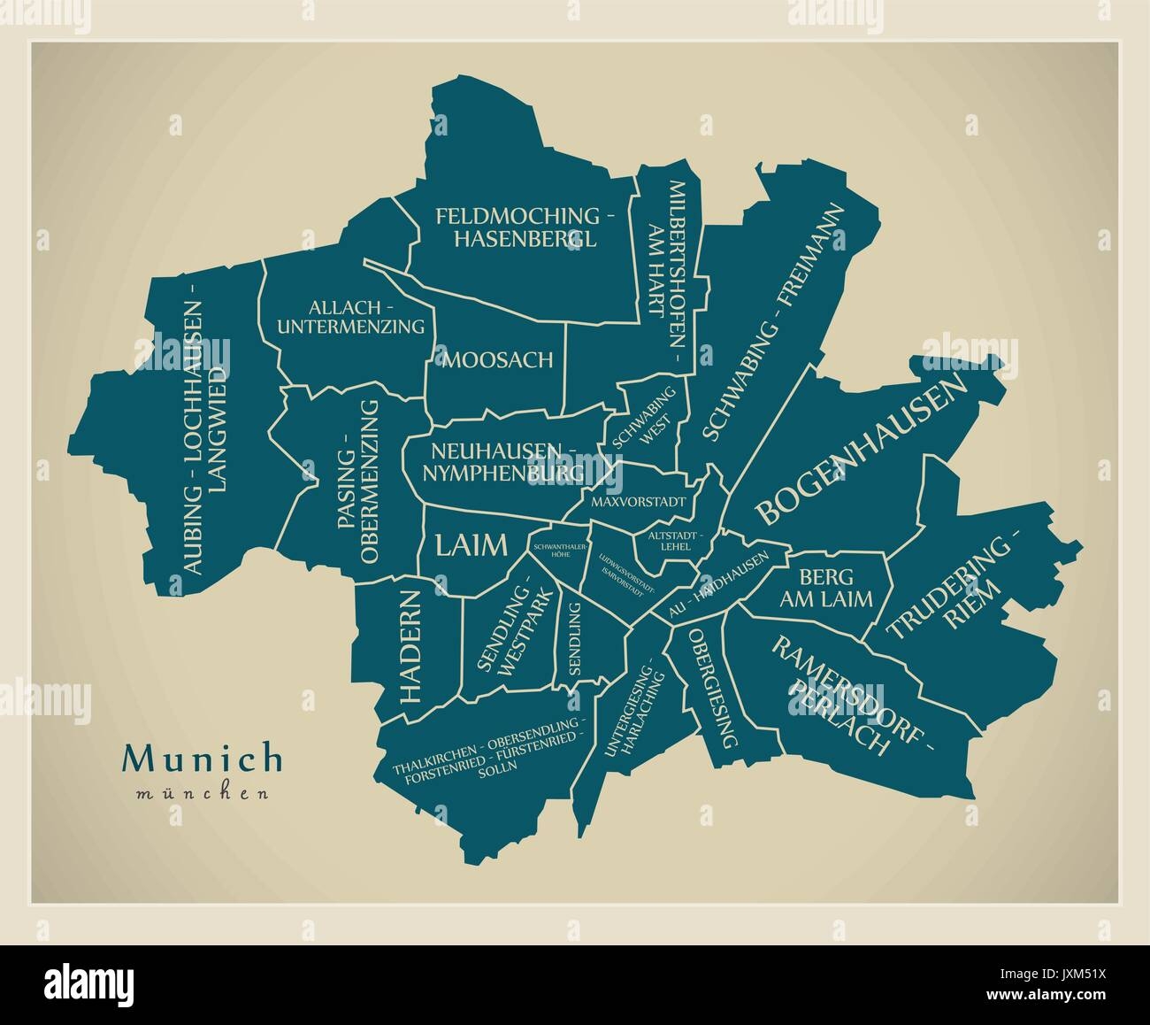 Modern City Map Munich City Of Germany With Boroughs And Titles DE Stock Vector Image Art Alamy Modern City Map Munich City Of Germany With Boroughs And Titles DE Stock Vector Image Art Alamy