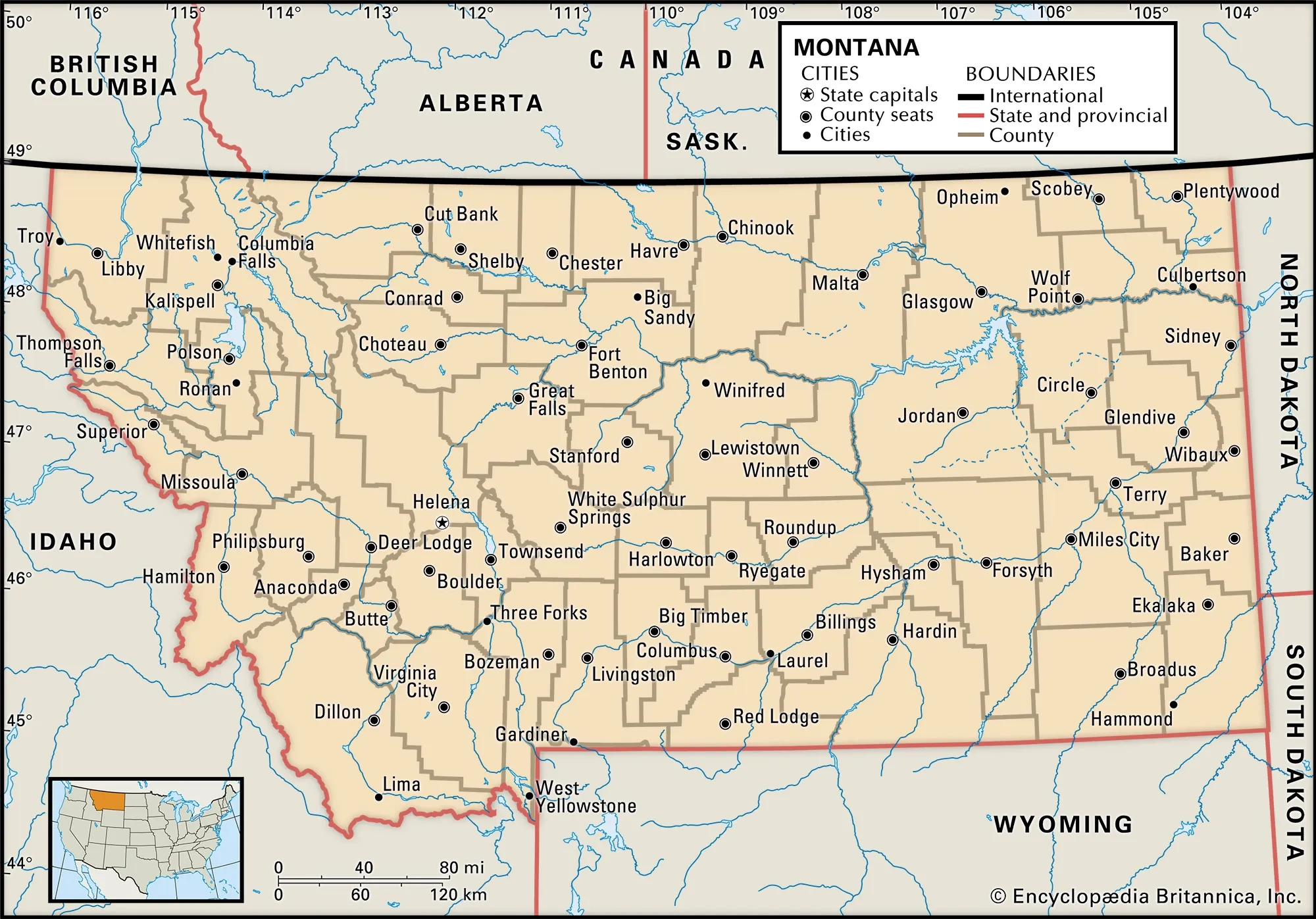 Montana Geography History Capital Population Climate Map Facts Britannica