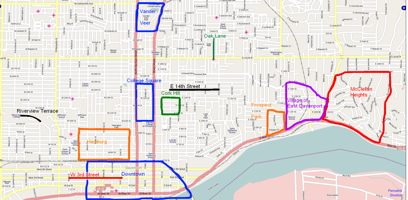 Neighborhoods Of Davenport Iowa Wikipedia Neighborhoods Of Davenport Iowa Wikipedia