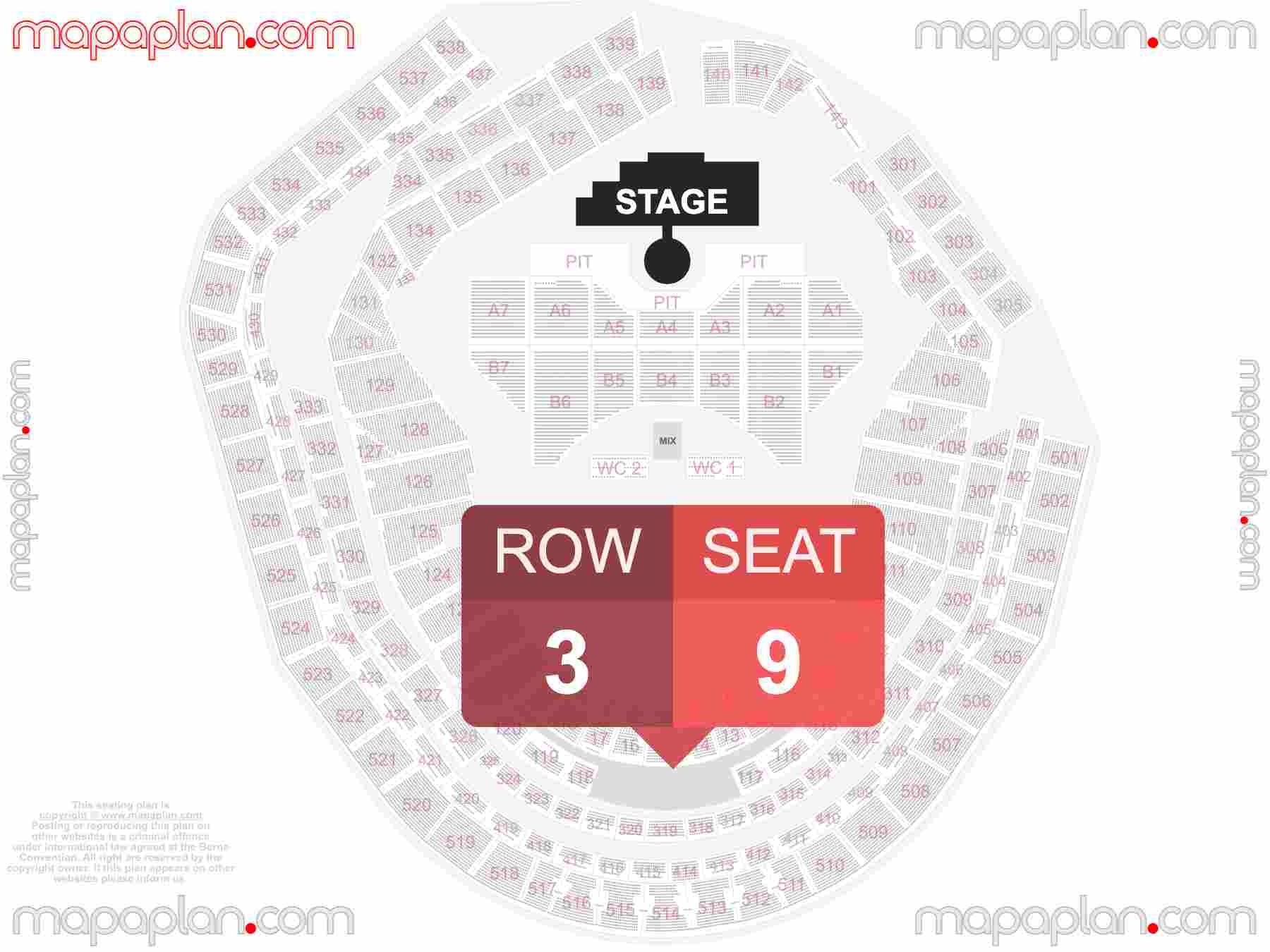 New York Citi Field Detailed Interactive Seating Chart With Seat Row Numbers MapaPlan