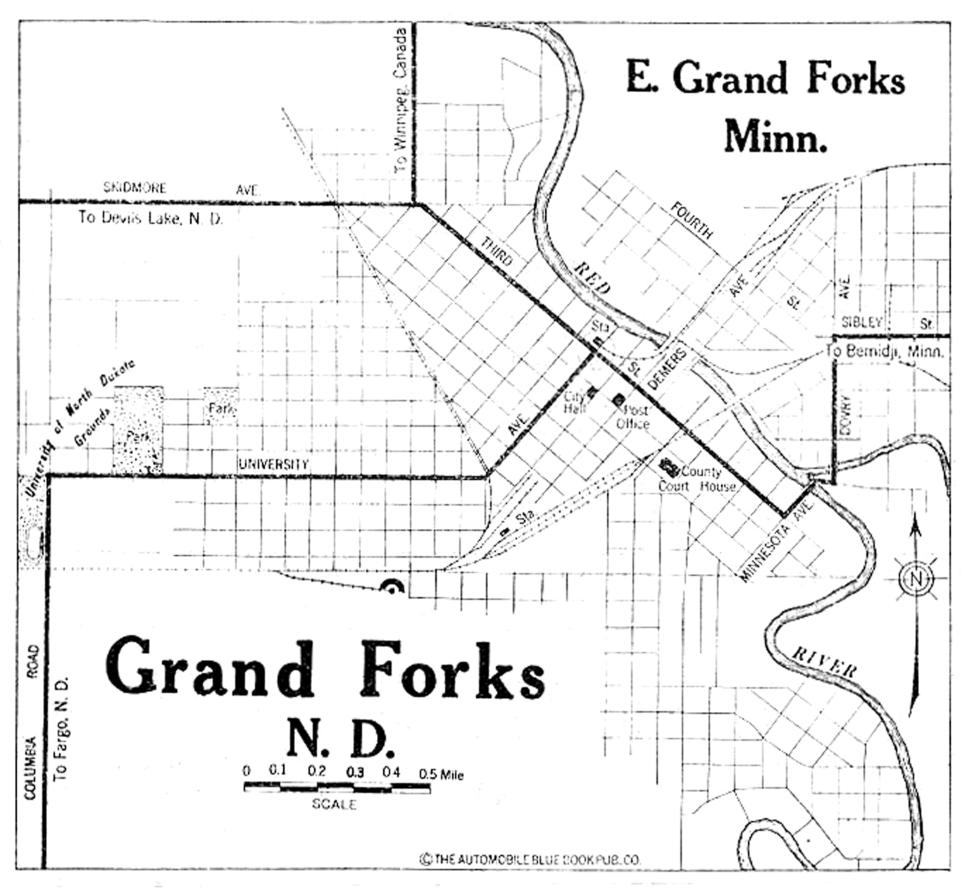 North Dakota City Maps At AmericanRoads North Dakota City Maps At AmericanRoads