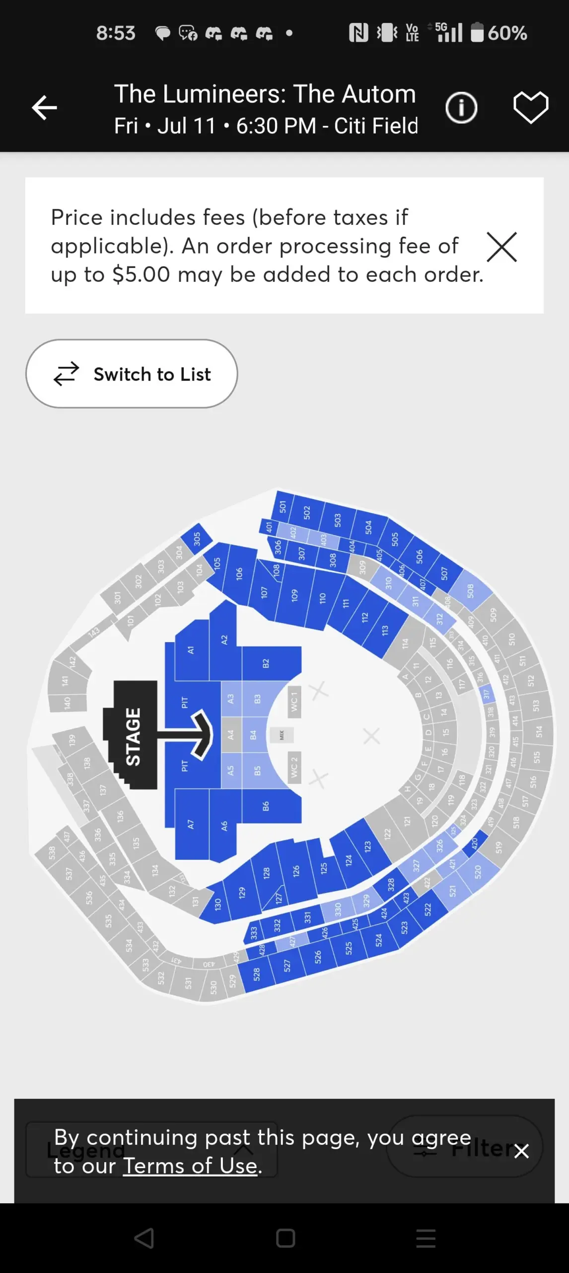 Not Mets Related But Citi Field Related What Seats Would You Recommend For Stage Set Up In Center Like This Never Seen A Concert Here Before R NewYorkMets