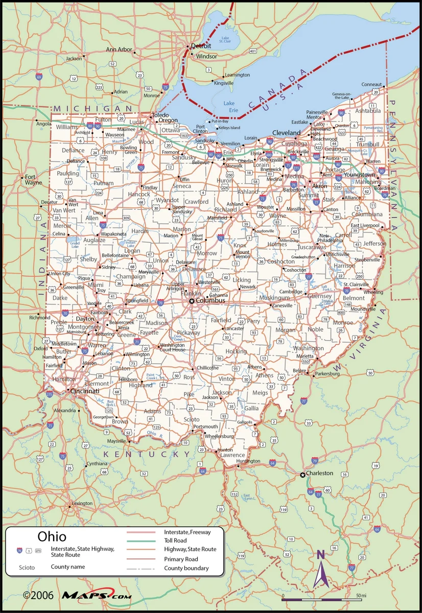 Ohio County Wall Map MAD MAPS Ohio County Wall Map MAD MAPS