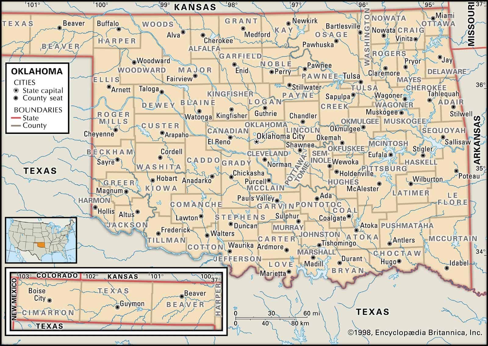 Oklahoma County Maps Interactive History Complete List Oklahoma County Maps Interactive History Complete List