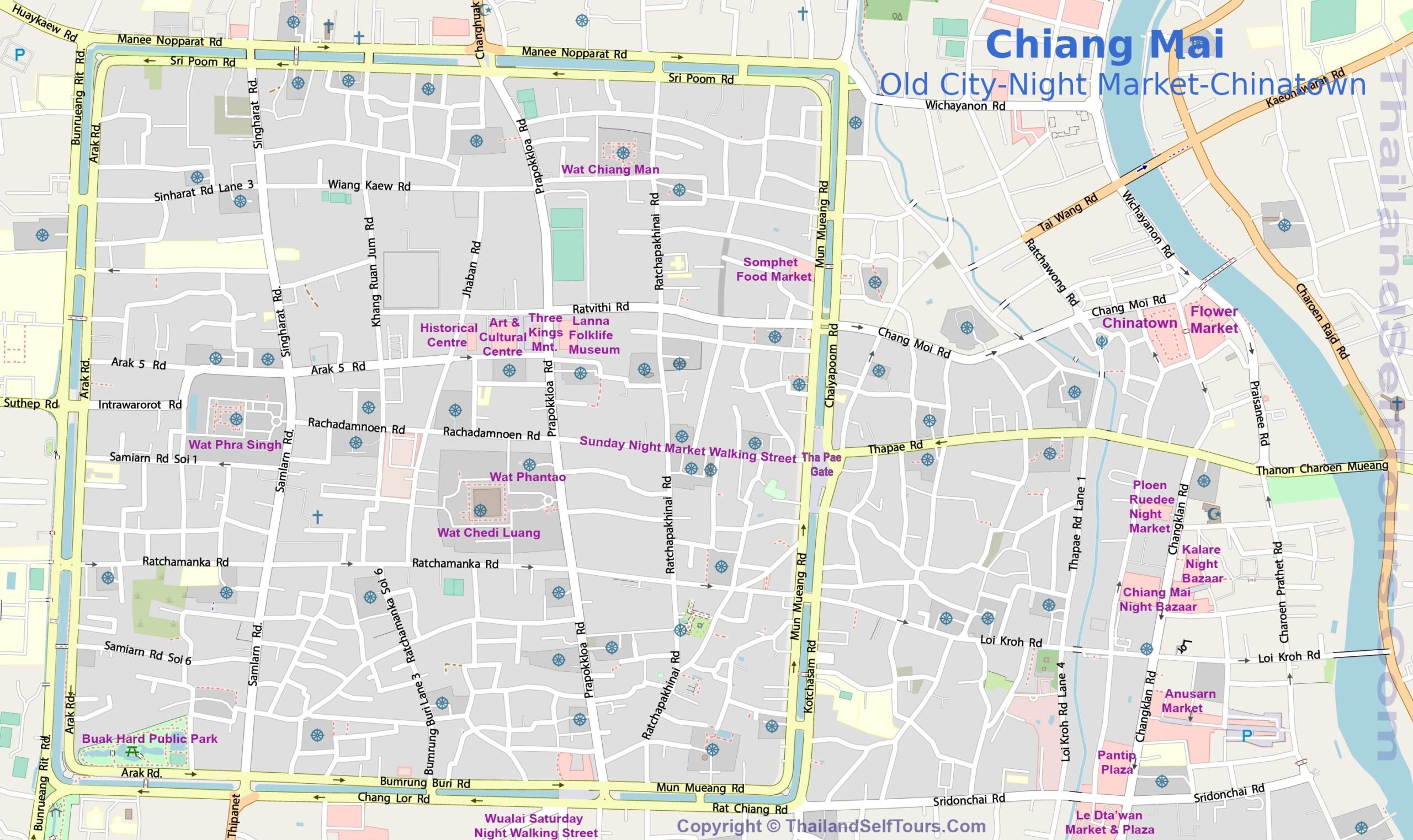 Old City Night Market Chinatown Tour Map Old City Night Market Chinatown Tour Map