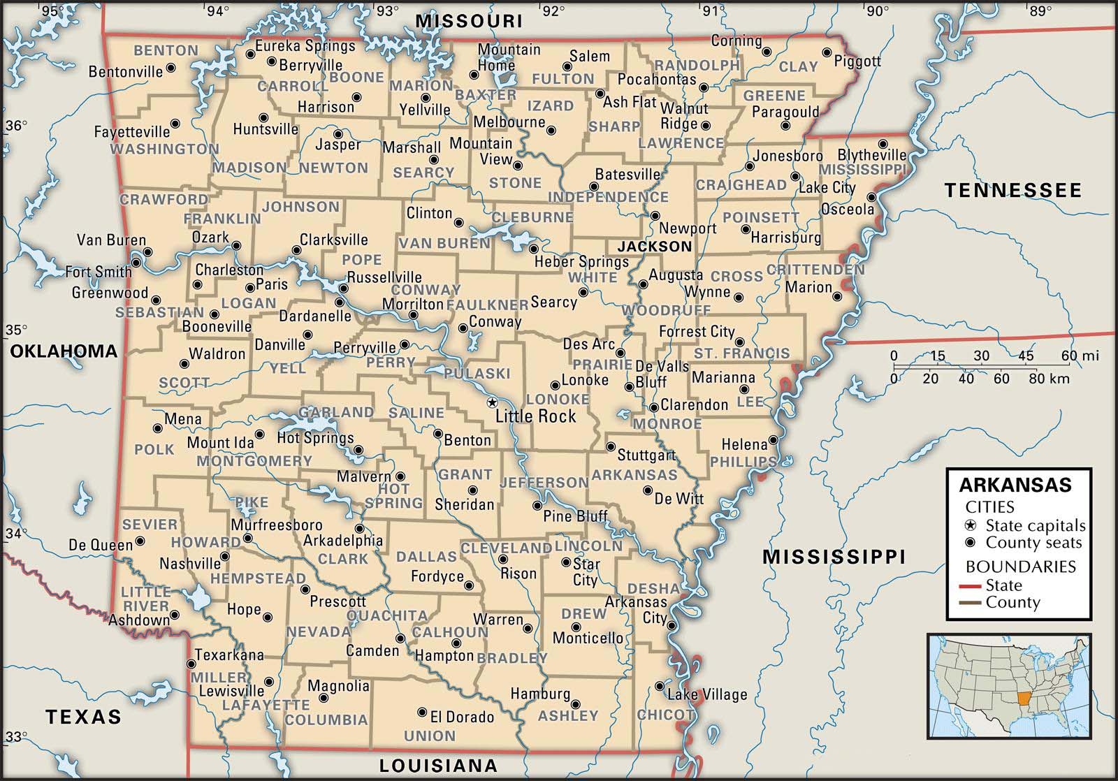arkansas map by city arkansas map by city