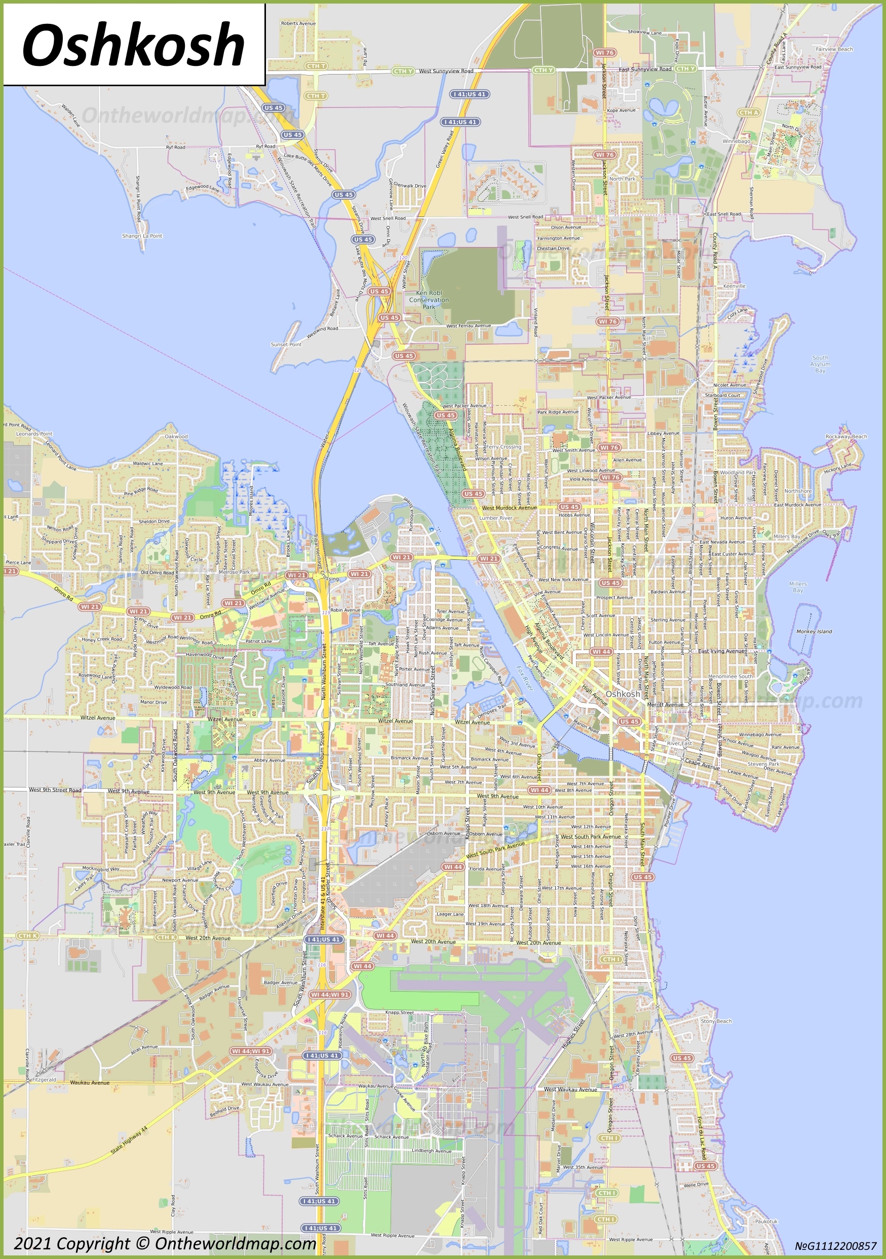 Oshkosh Map Wisconsin U S Discover Oshkosh With Detailed Maps Oshkosh Map Wisconsin U S Discover Oshkosh With Detailed Maps