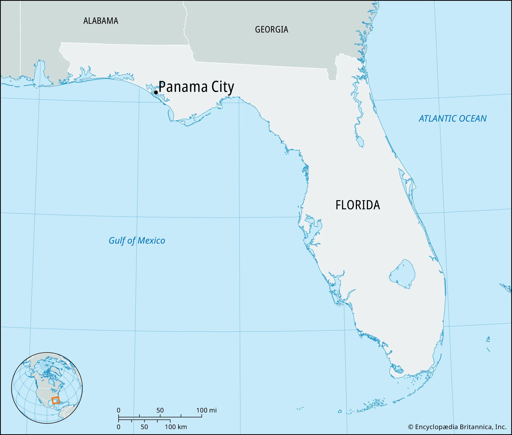 Panama City Florida Map Population Britannica