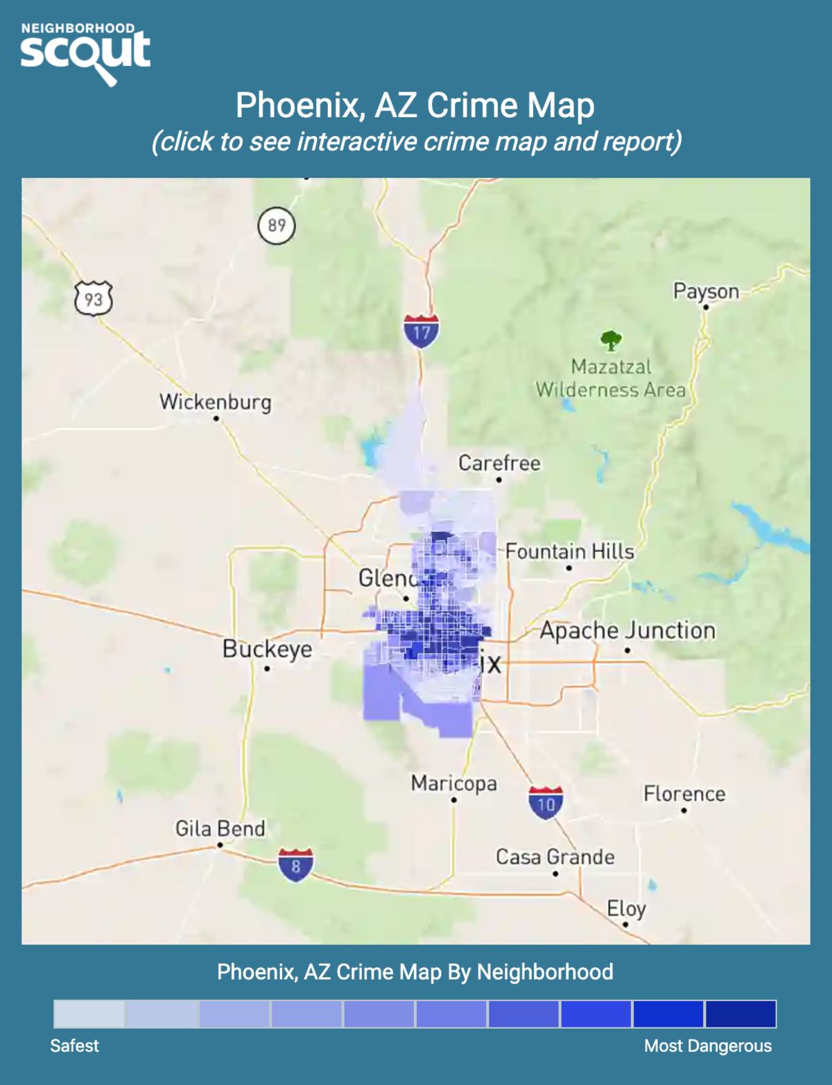 Phoenix AZ Crime Rates And Statistics NeighborhoodScout