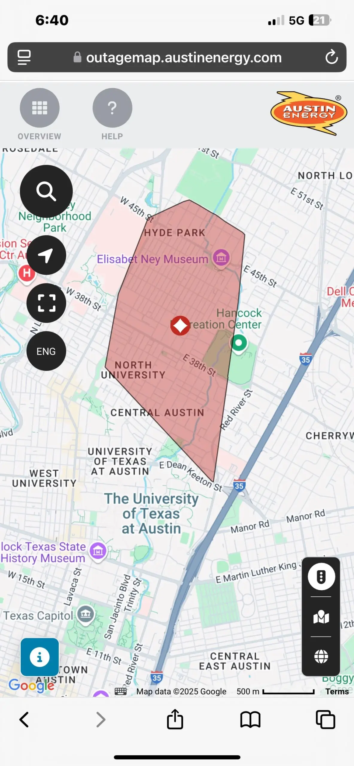 Power Outage R Austin