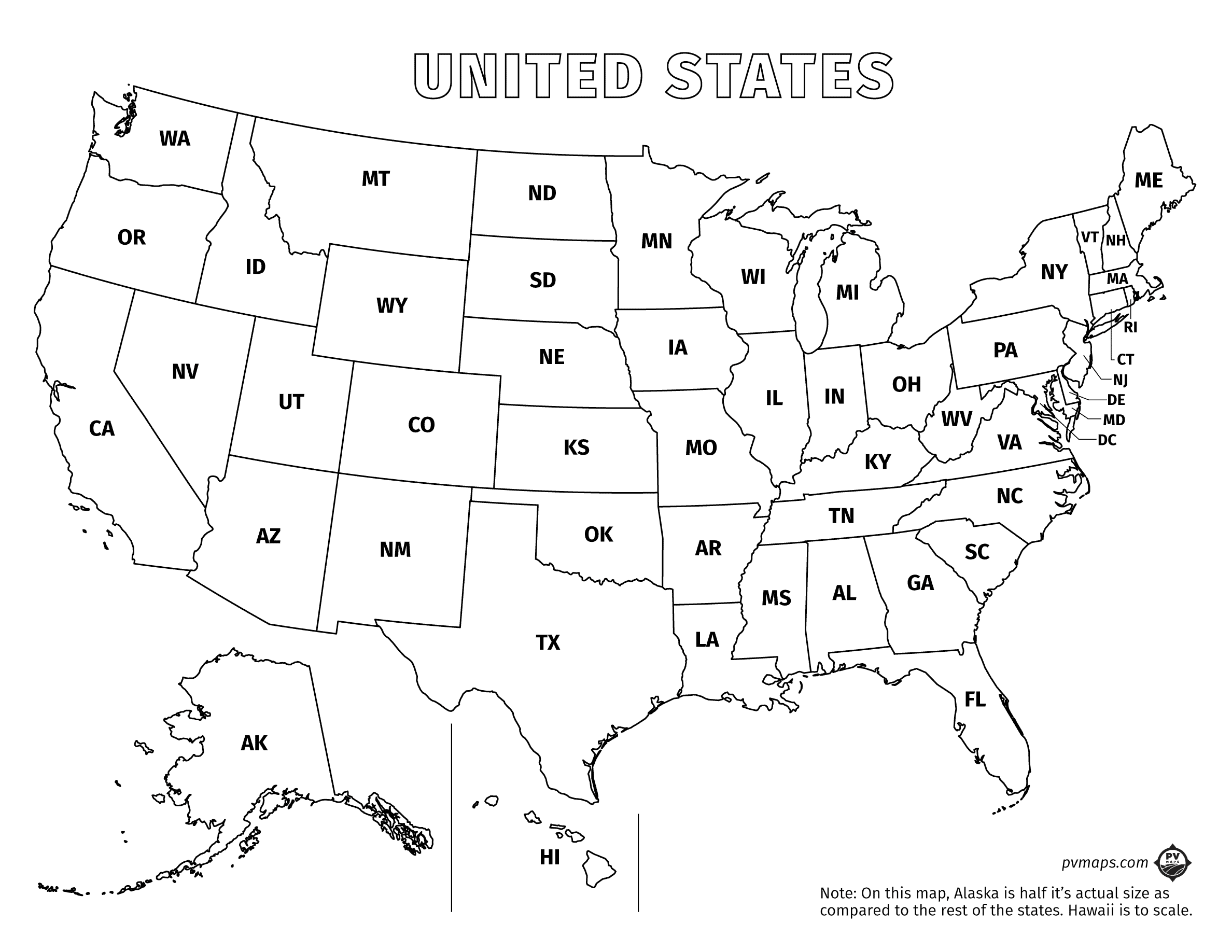 Printable Line Maps Pvmaps