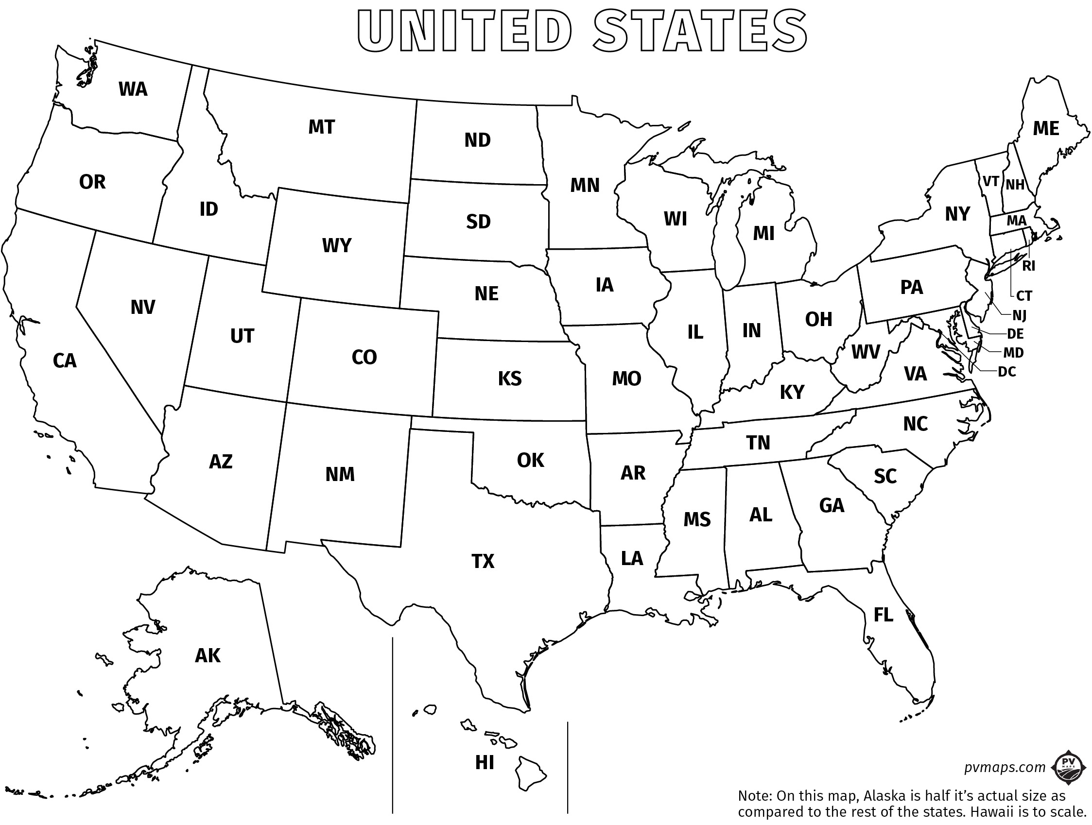 Printable Line Maps Pvmaps