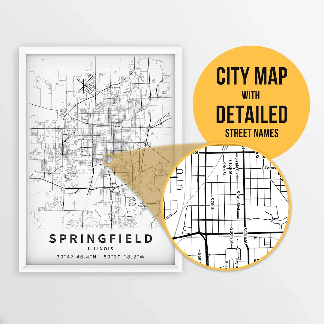 city of springfield il map city of springfield il map