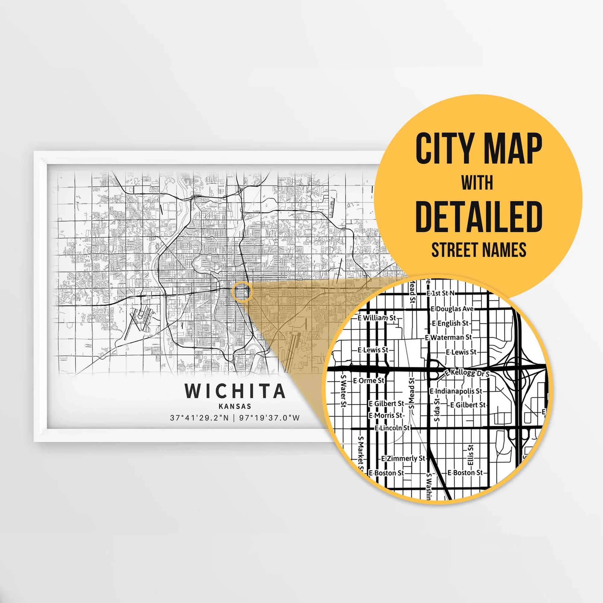 city map of wichita kansas city map of wichita kansas