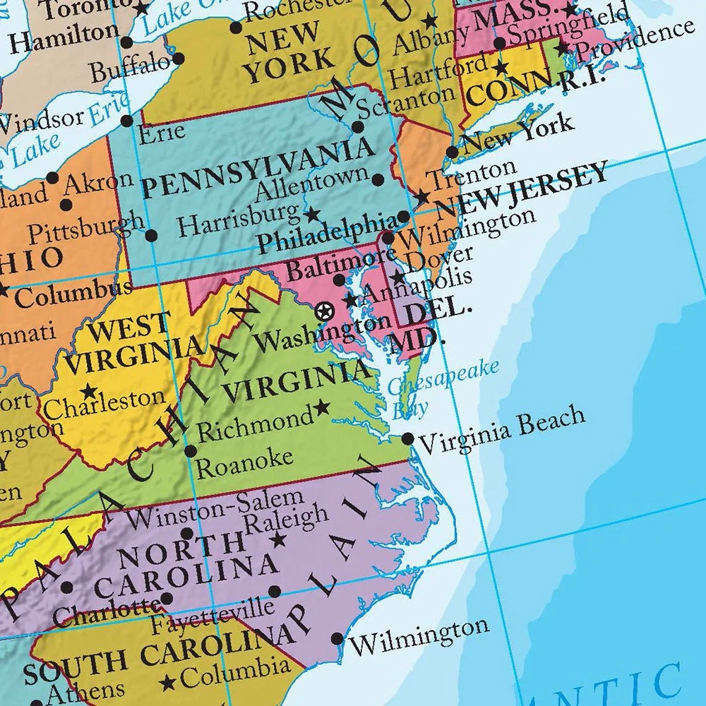 us maps with states and cities printable