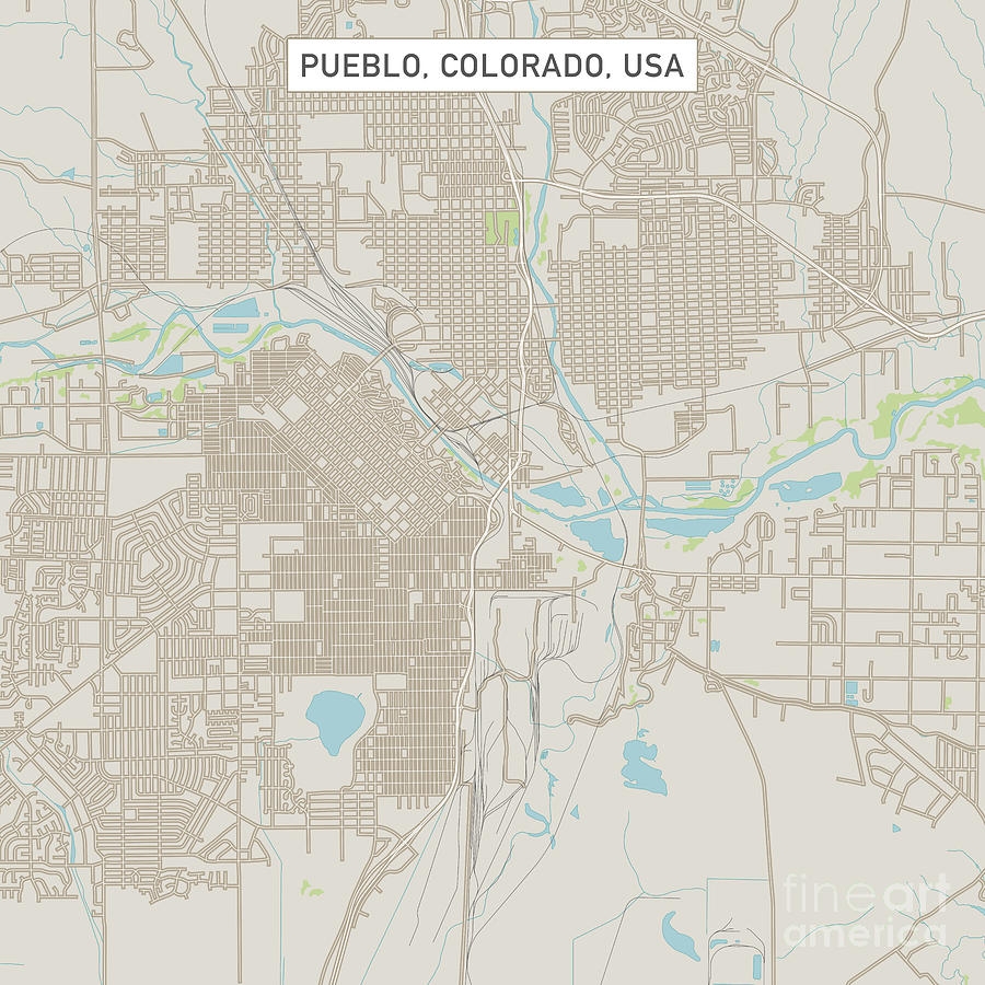 Pueblo Colorado US City Street Map Digital Art By Frank Ramspott Fine Art America Pueblo Colorado US City Street Map Digital Art By Frank Ramspott Fine Art America