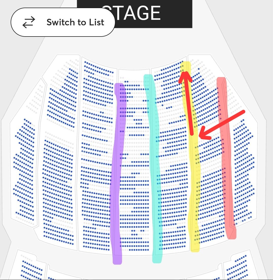 Rockettes Seats R Broadway