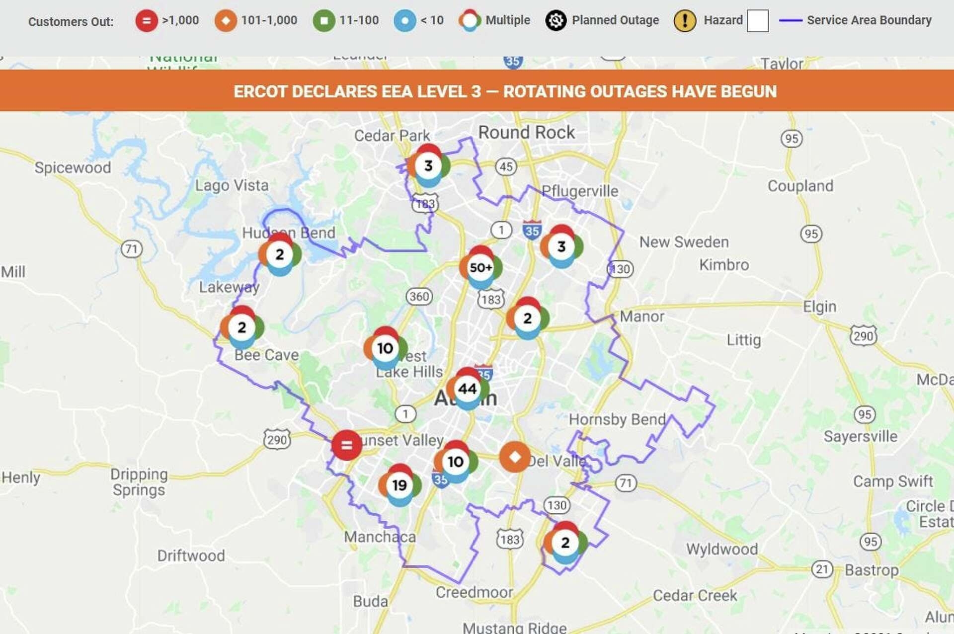 Rolling Power Outages Lasting Longer Than Expected Austin Energy Says