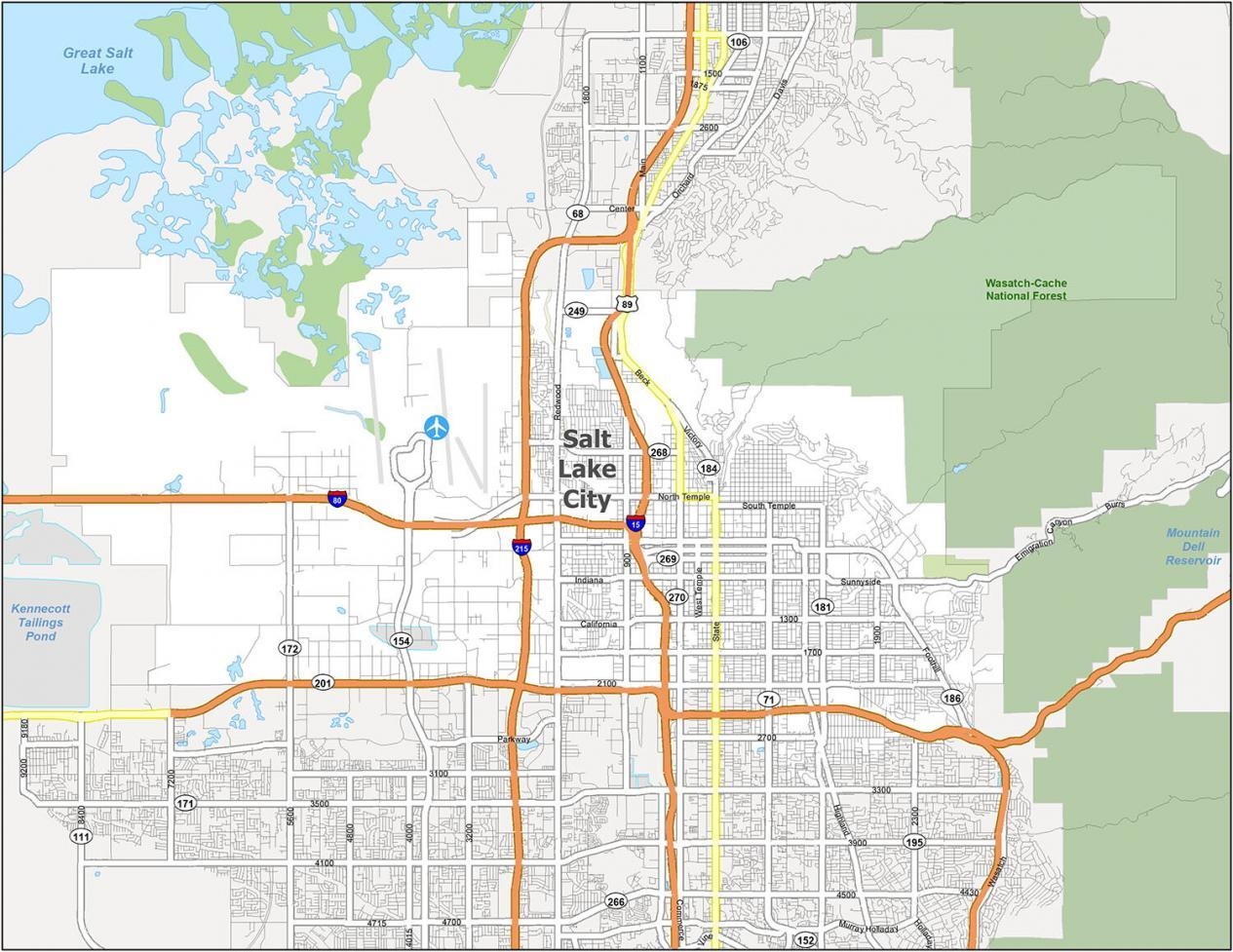 Salt Lake City Map Utah GIS Geography