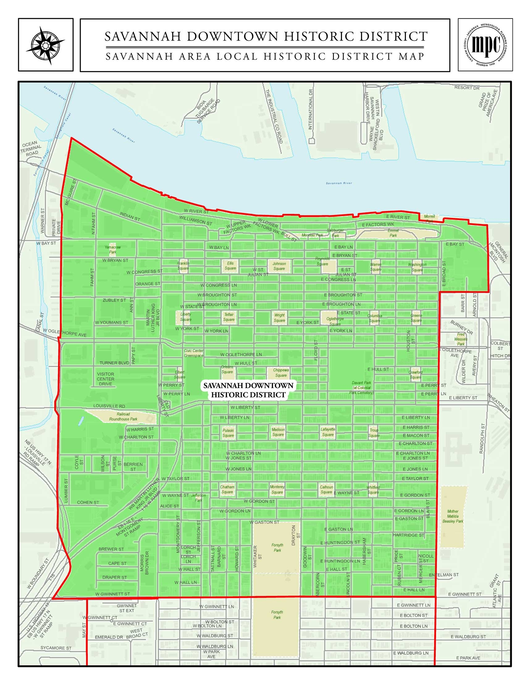 Savannah Downtown Historic District